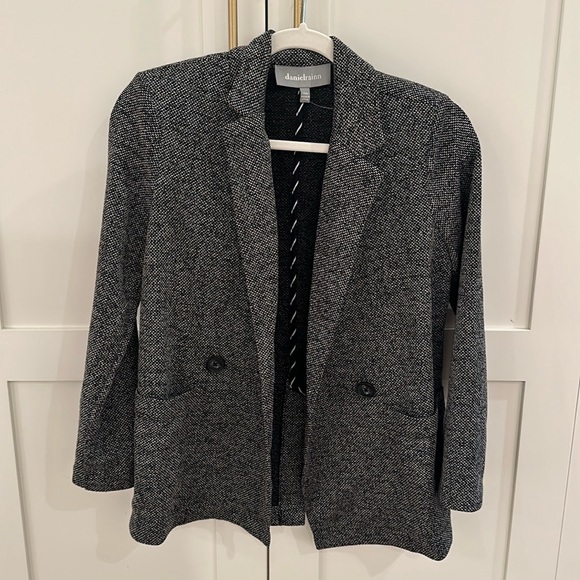 Daniel Rainn black/grey oversized stretchy blazer, PXS, NWOT - Picture 1 of 3